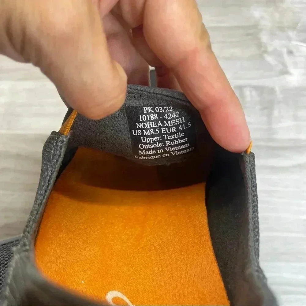 Olukai Nohea Gray Mesh Casual Comfort Slip On Shoes Men’s Size 8.5 - Picture 10 of 11